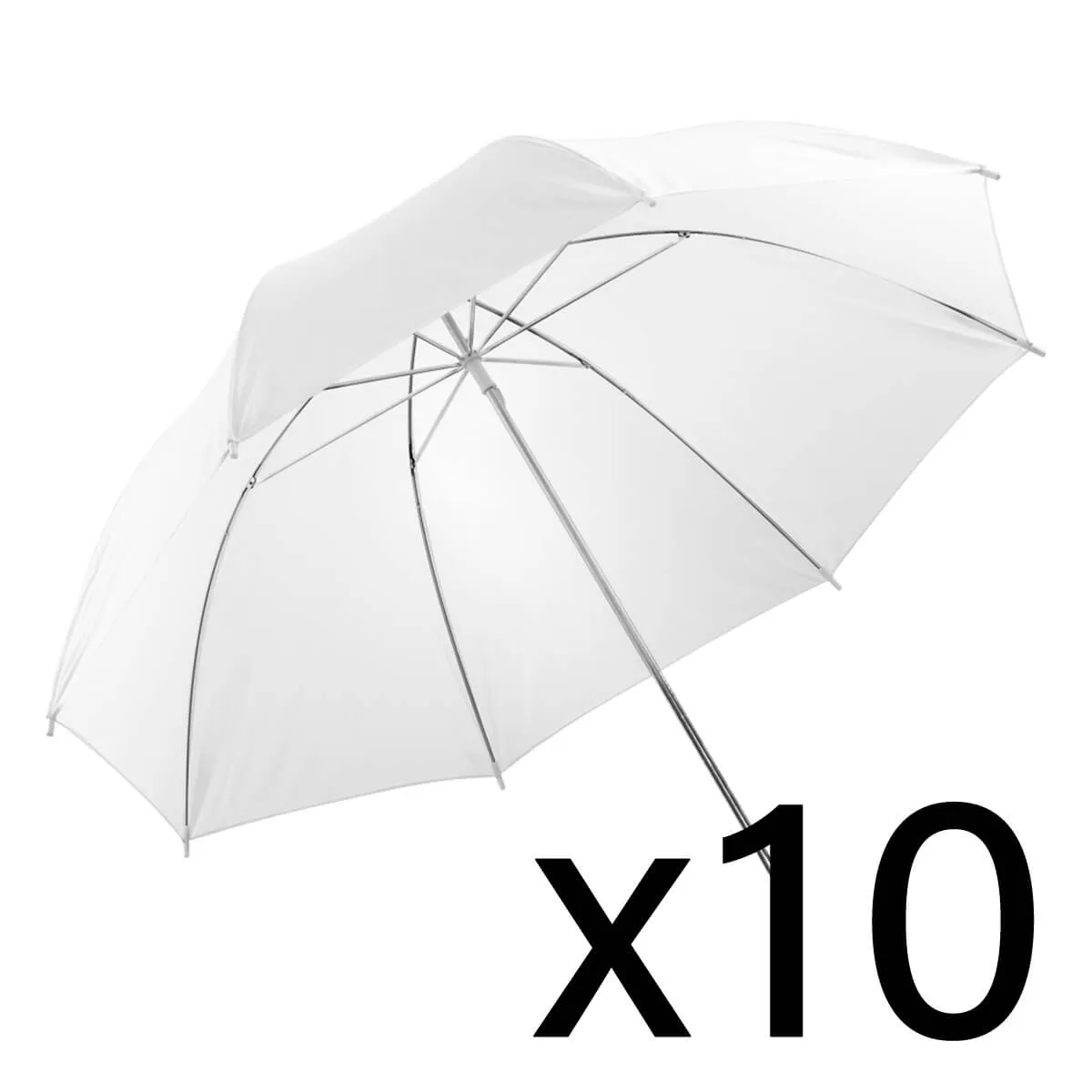 10 x 101.6cm Translucent Shoot-Through White Umbrella