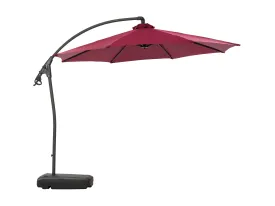 10ft Wine Red Cantilever Umbrella with Base