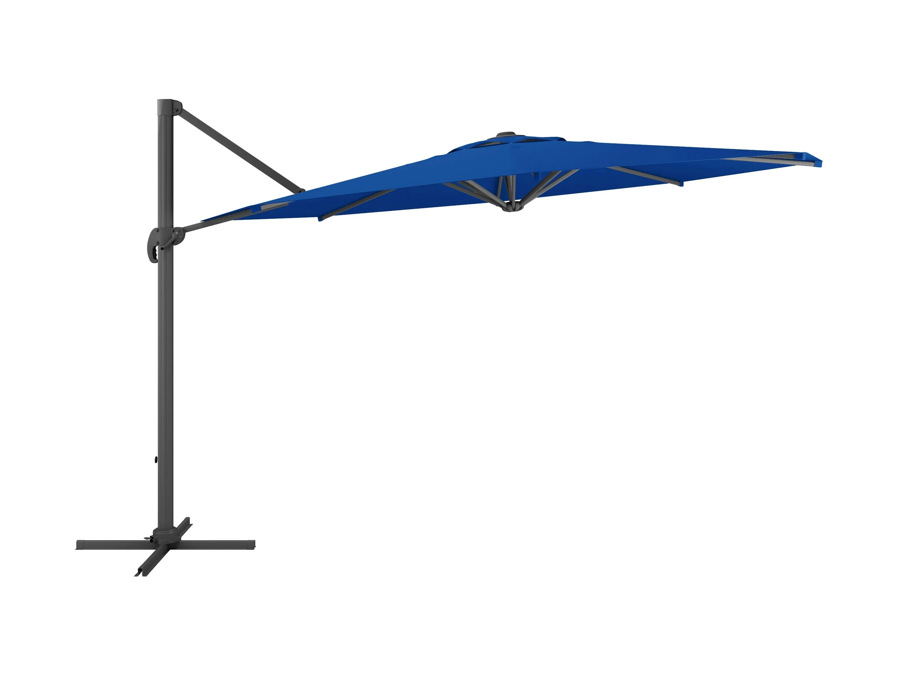 11.5ft Deluxe Offset Patio Umbrella - Cobalt Blue