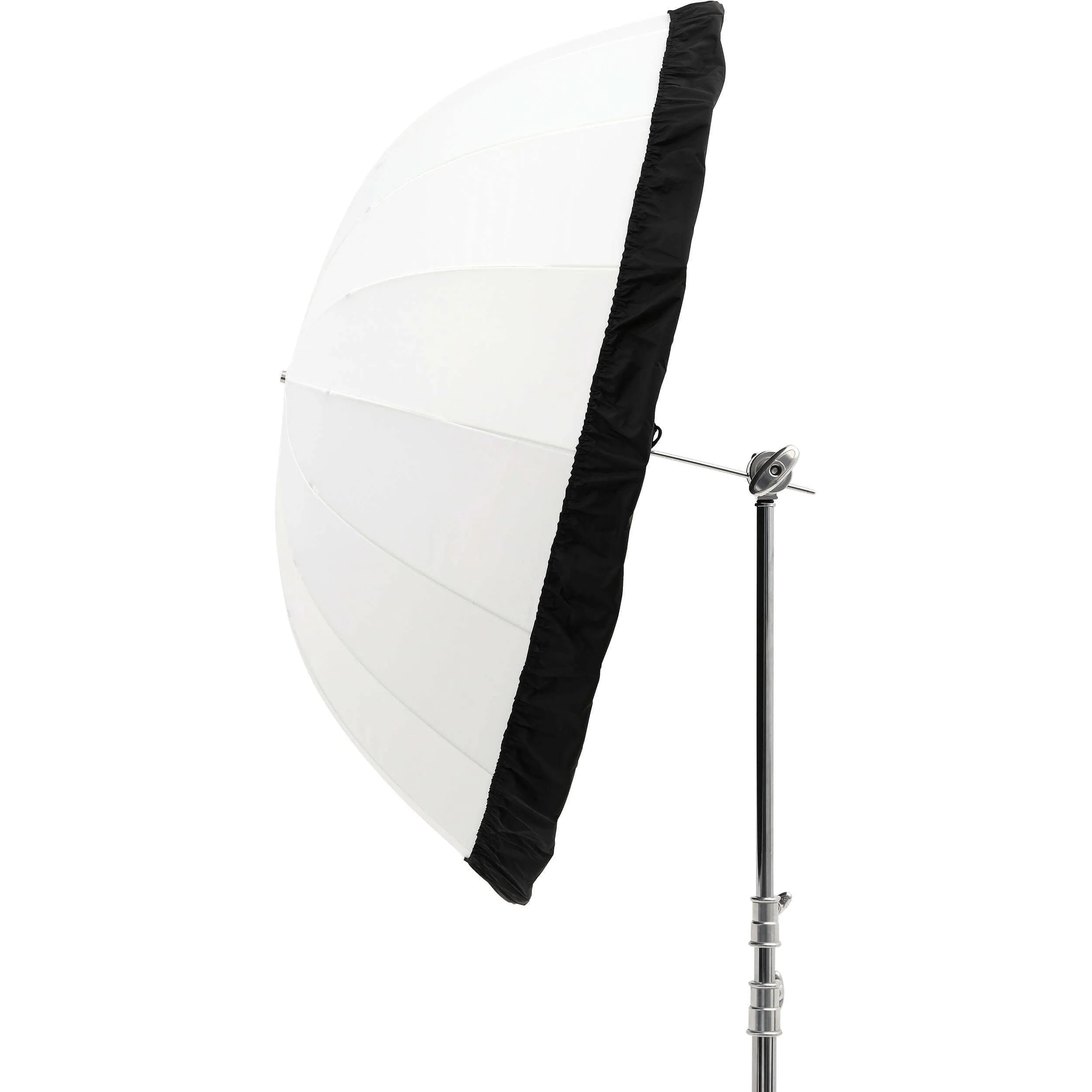 130cm Parabolic Shoot-Through Umbrella with Black/Silver Cover