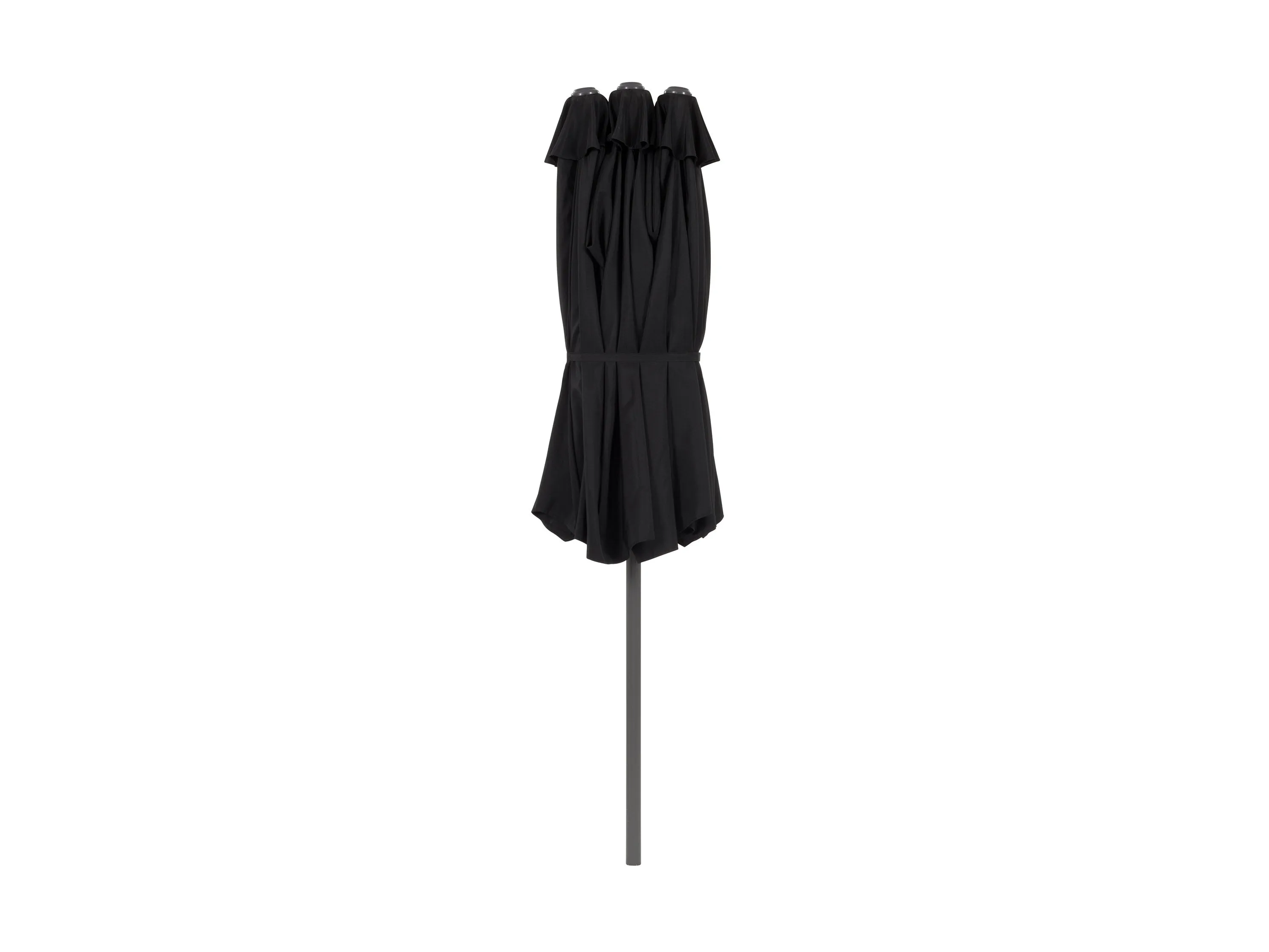 15ft Black Double Patio Umbrella