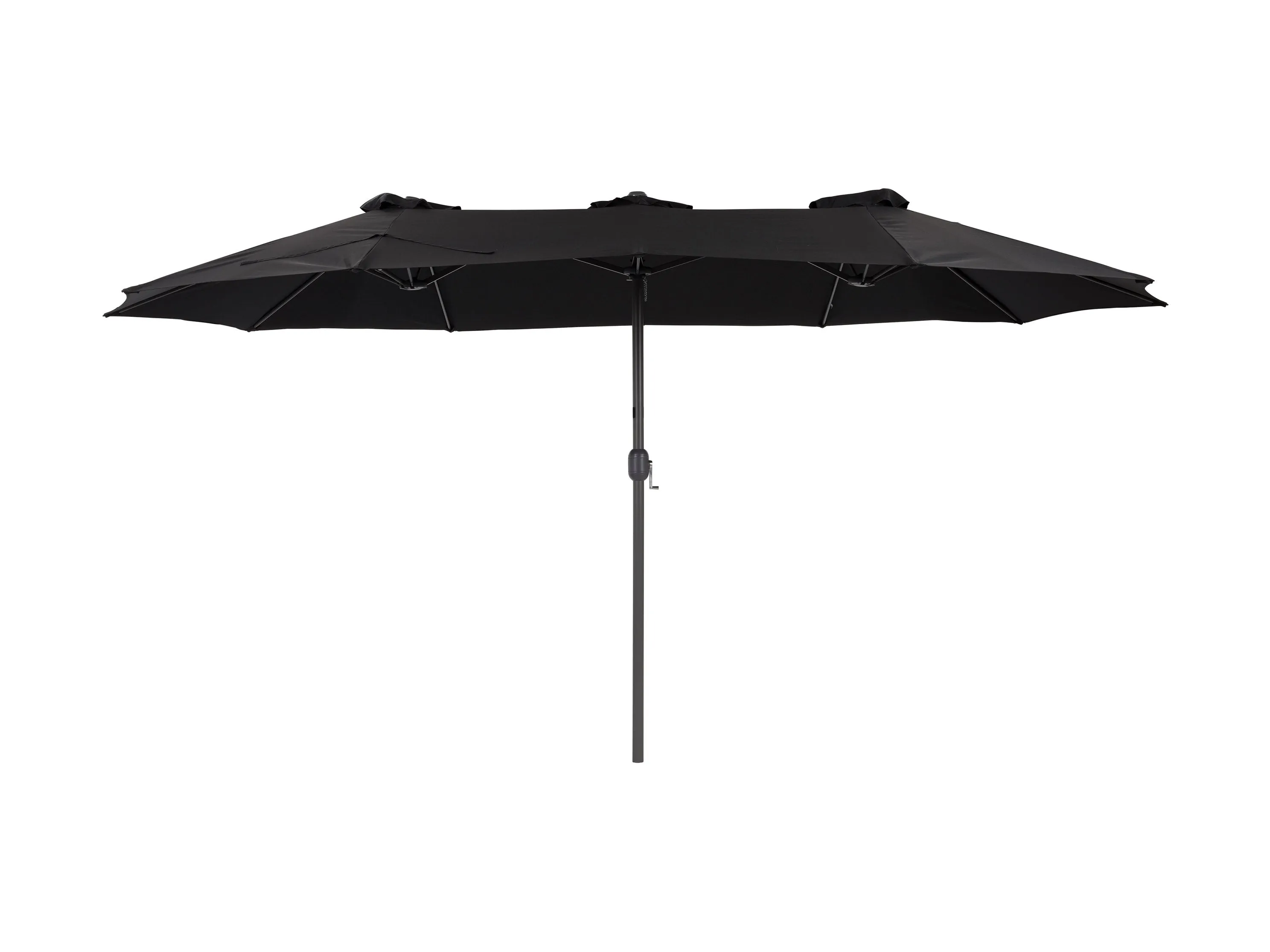 15ft Black Double Patio Umbrella