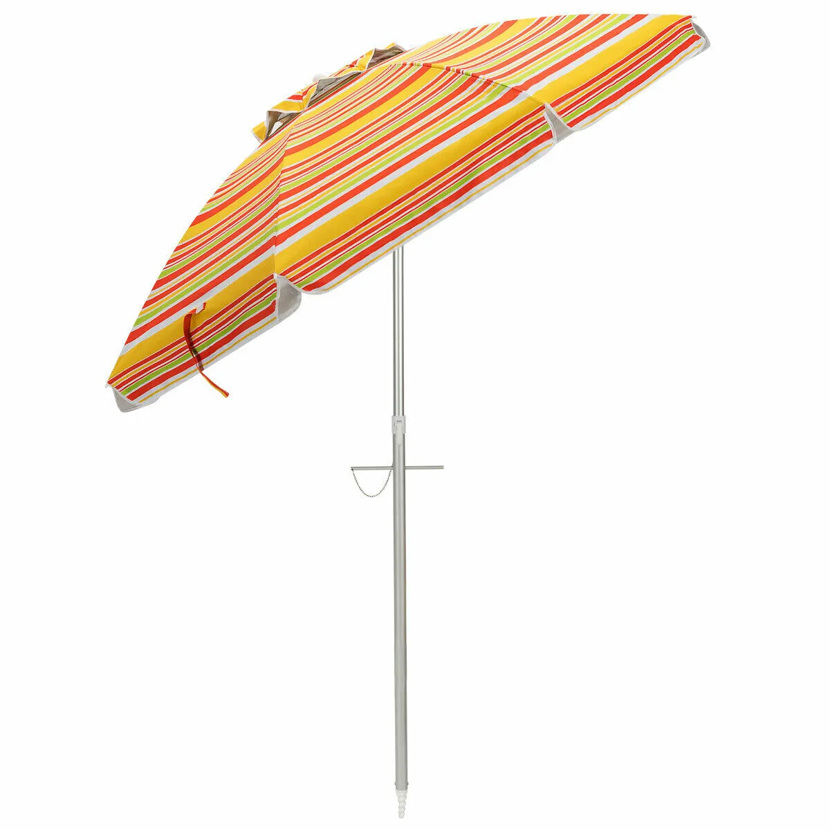 2m Sun Umbrella - Tilts with UPF 50  Protection-Yellow