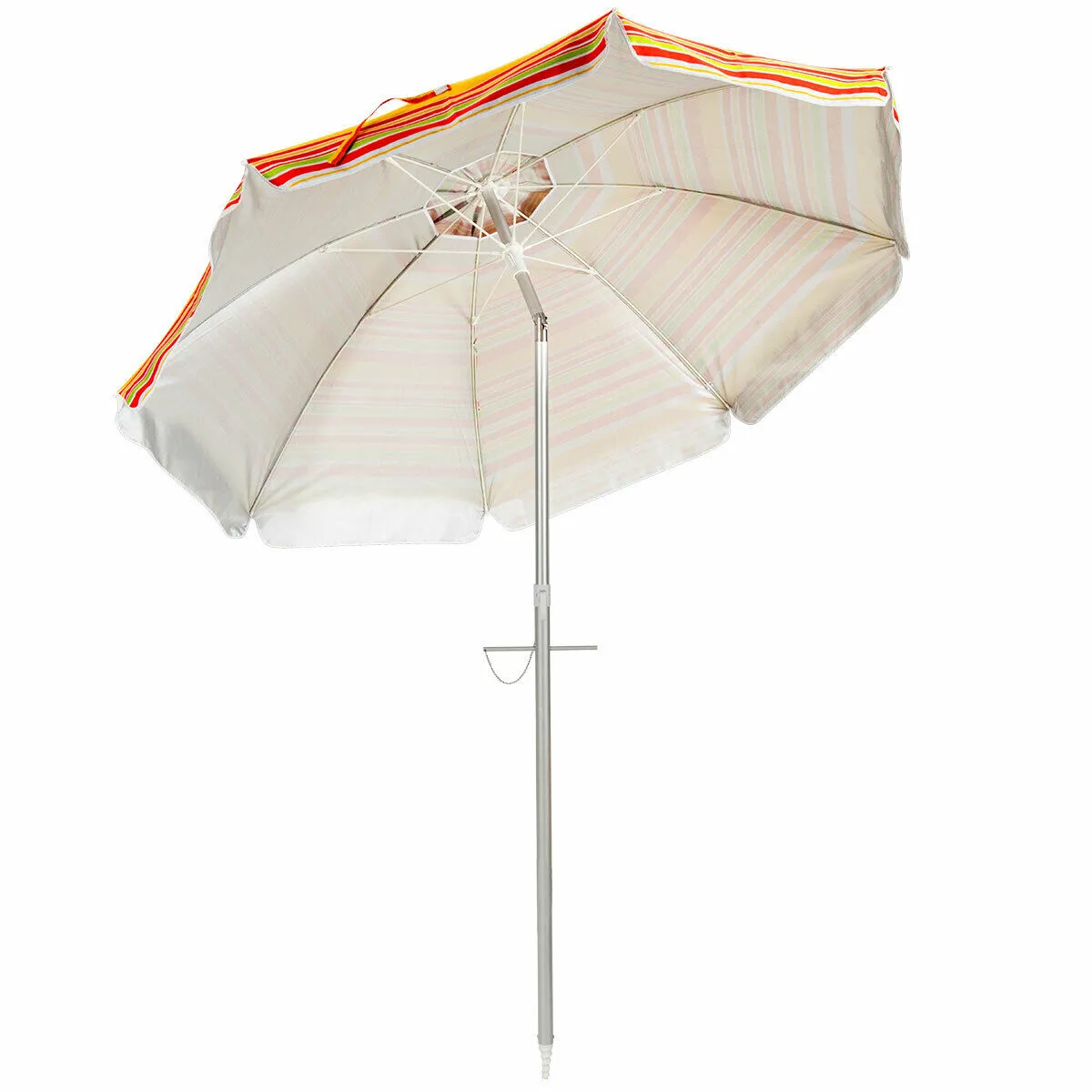 2m Sun Umbrella - Tilts with UPF 50  Protection-Yellow