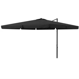 3(m) Cantilever Roma Parasol, Hanging Garden Parasol, Aluminium Square Patio Umbrella with Crank Handle and Tilt, Patio Sun Shade