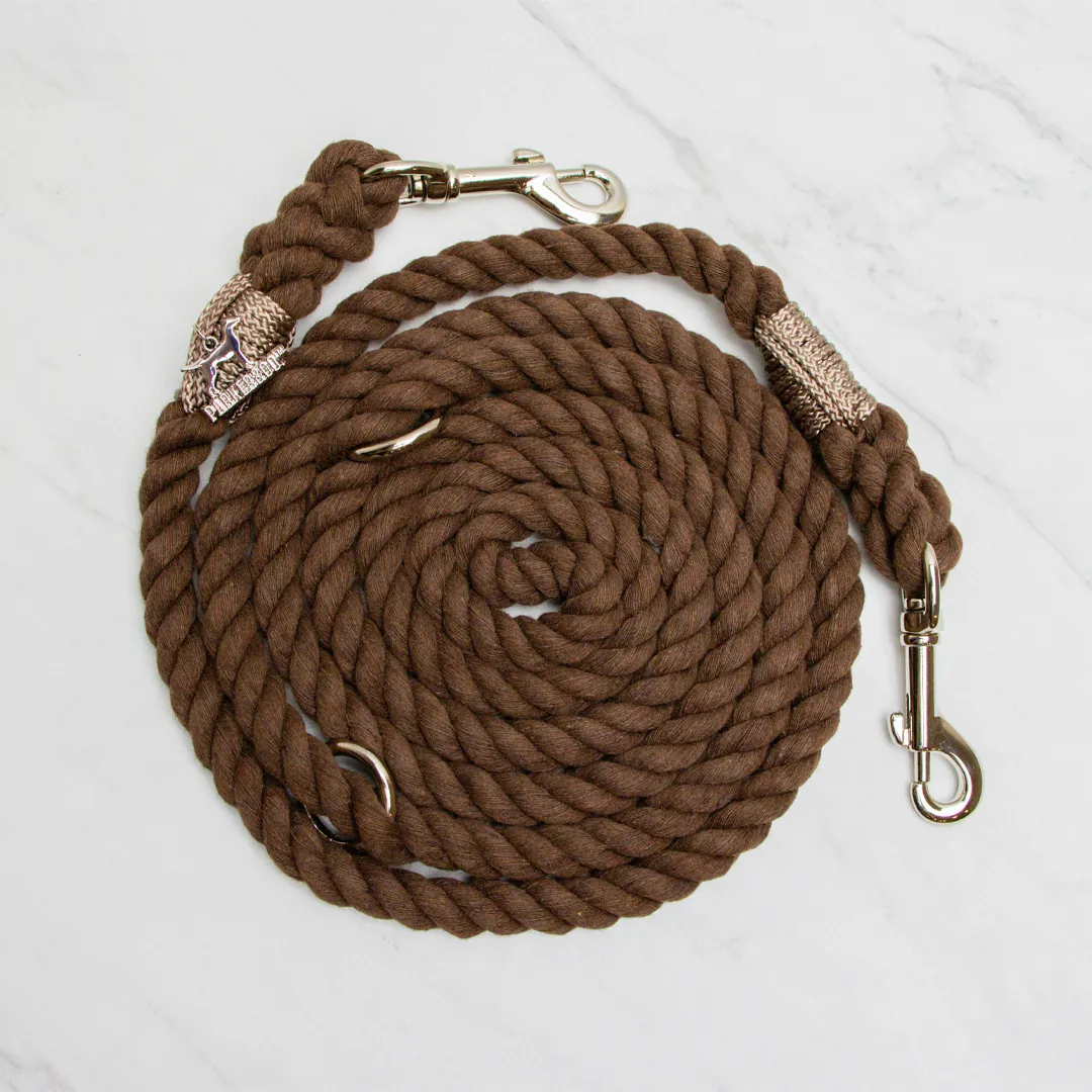 6-IN-1 Hands Free Cotton Rope Dog Leash