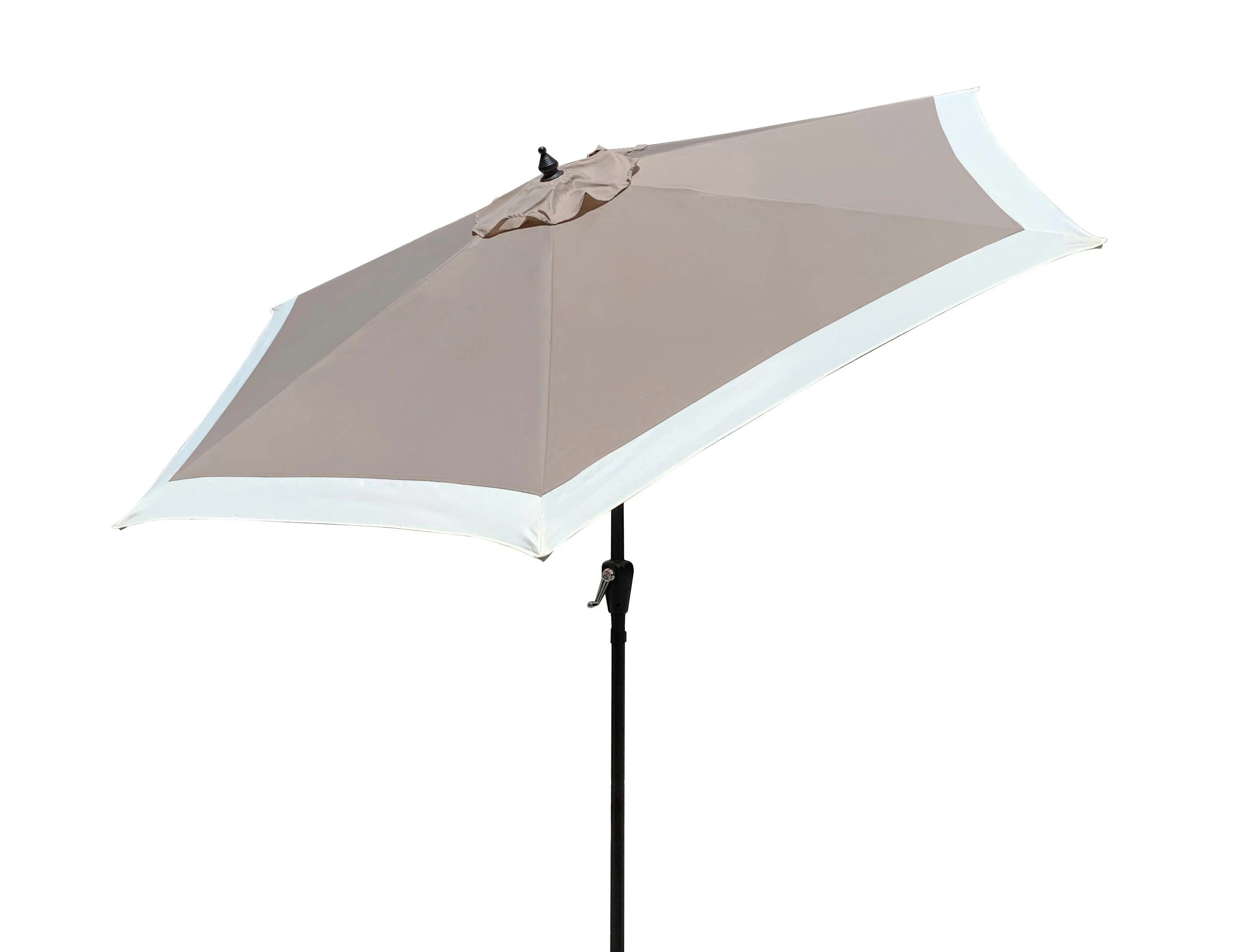 APEX GARDEN Dual Color 9 Feet Outdoor Patio Table Market Umbrella with Push Button Tilt and Crank