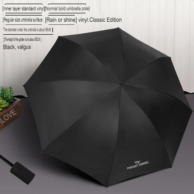 Automatic sunshade umbrella for women, summer folding, rain or shine, sun protection and anti-UV sun umbrella