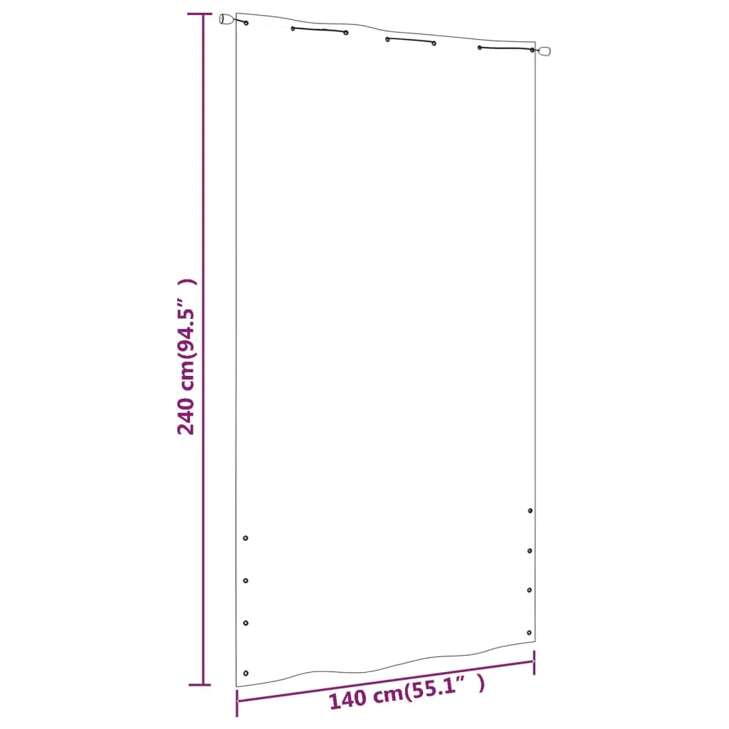 Balcony Screen Brown 140x240 cm Oxford Fabric