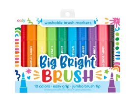 Big Bright Washable Brush Markers - Set of 10