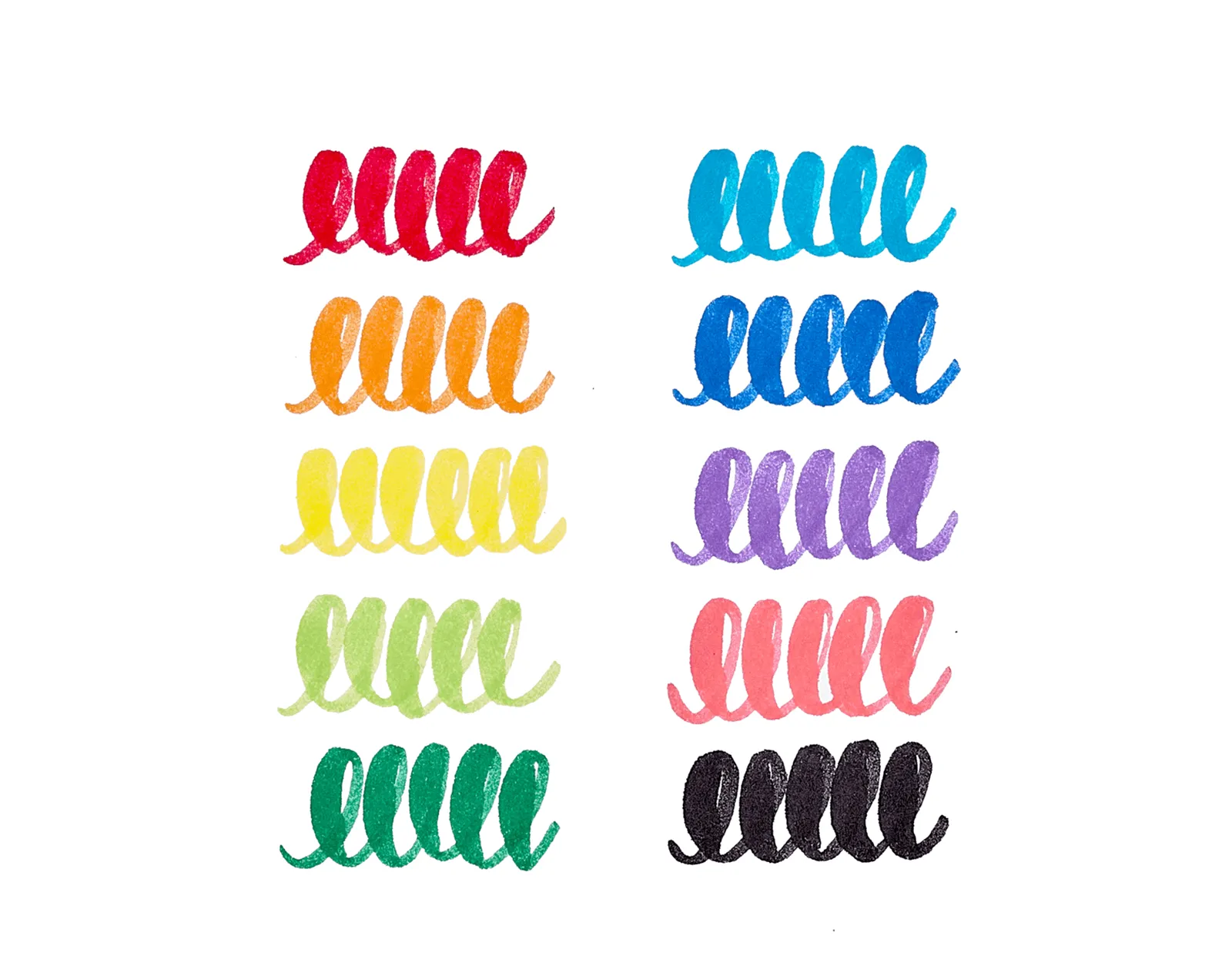 Big Bright Washable Brush Markers - Set of 10