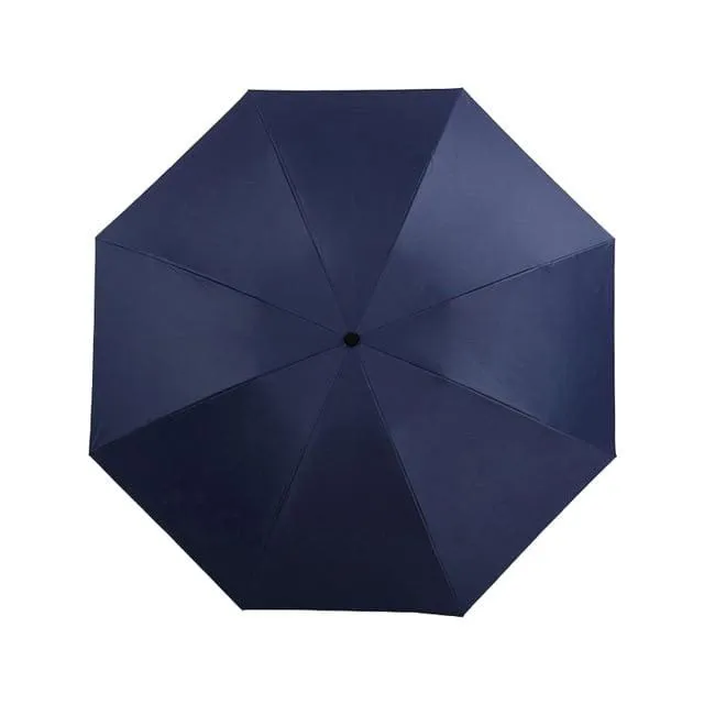 Black Coating Sun Folding Umbrella