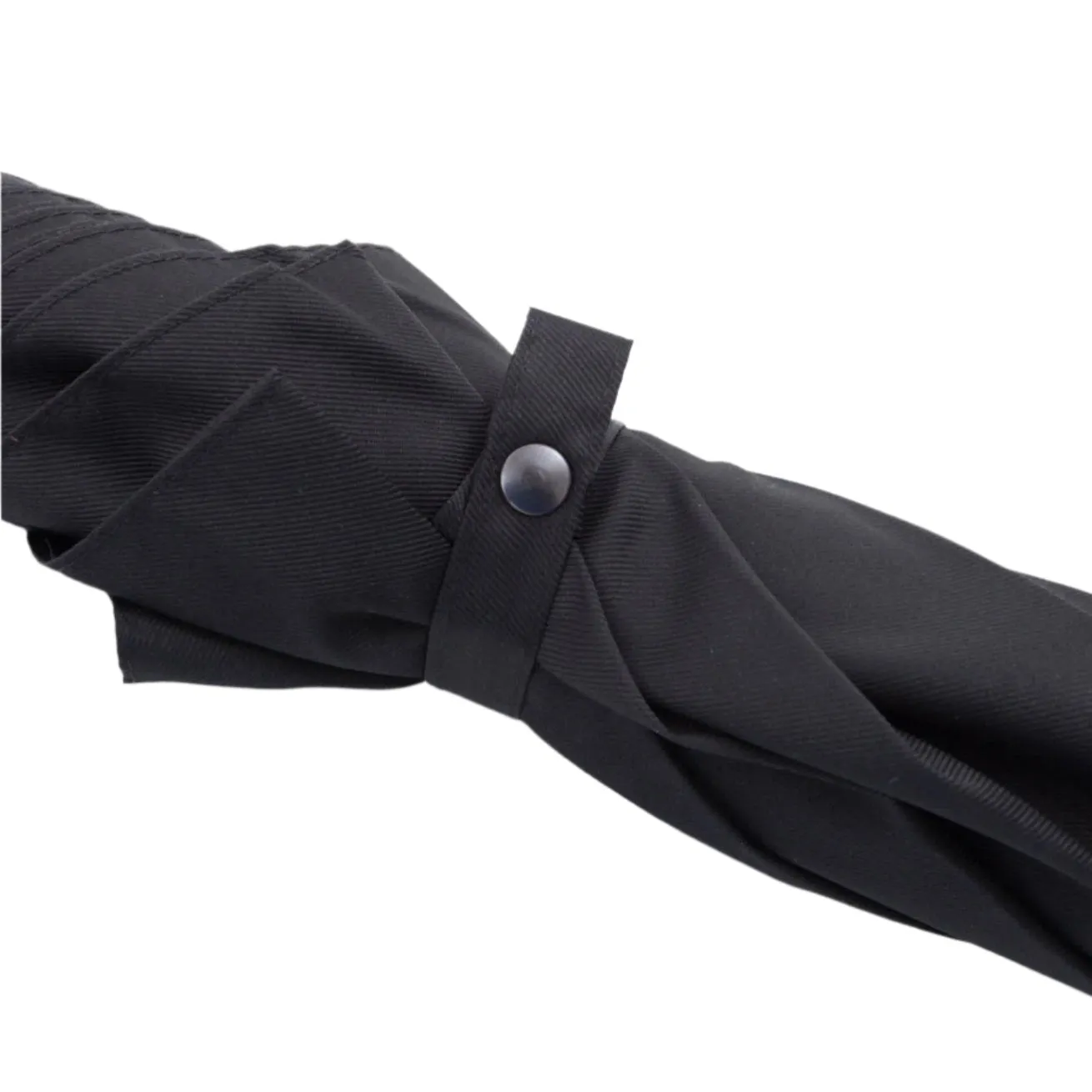 Black Doorman Umbrella with Chestnut Handle