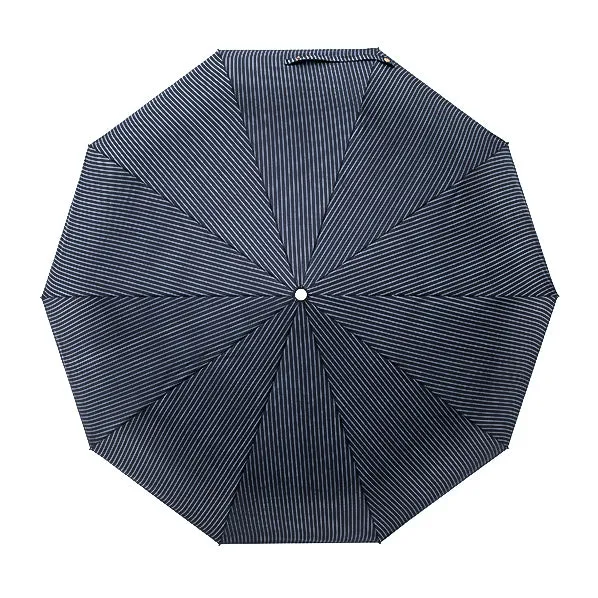 Black Striped Folding Windproof Umbrella