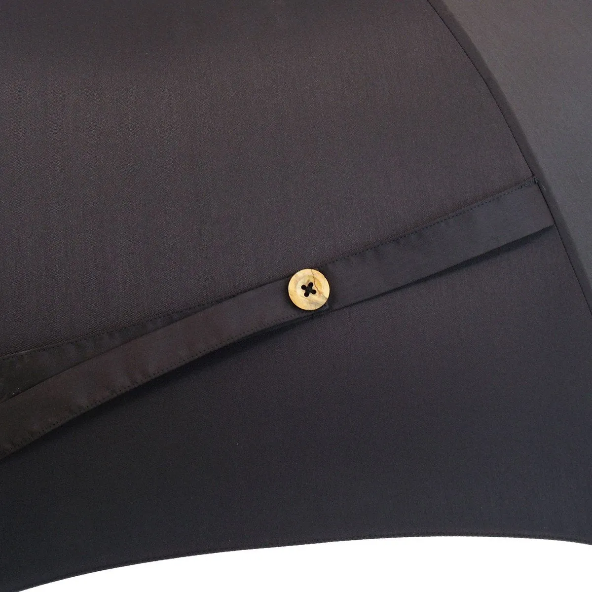 Black Umbrella with Chestnut Handle