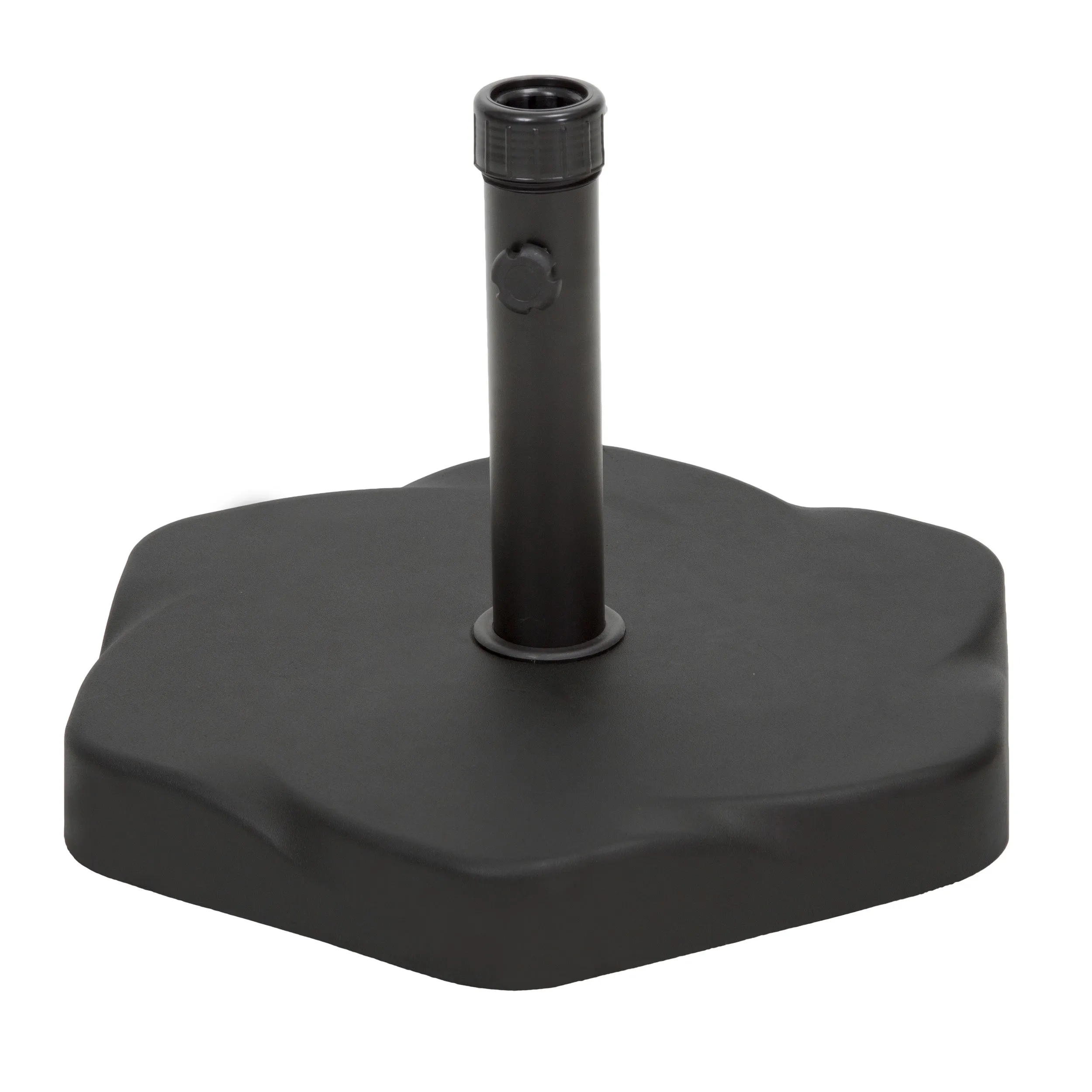 Caldwell Hexagon Black Concrete Umbrella Base