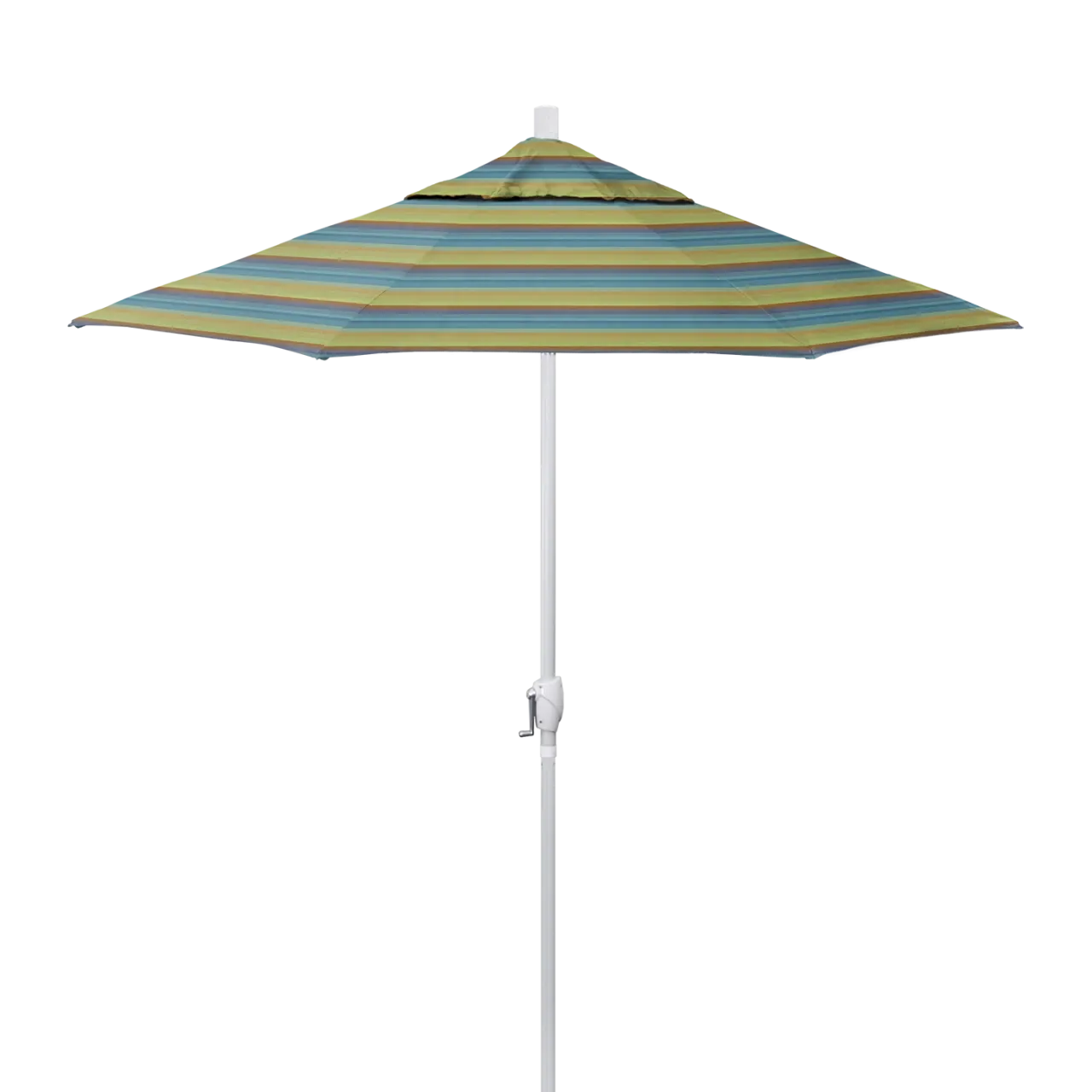 California Umbrella Pacific Trail Series 7.5 ft Patio Umbrella - Residential Grade with Push Button Tilt and Crank Lift