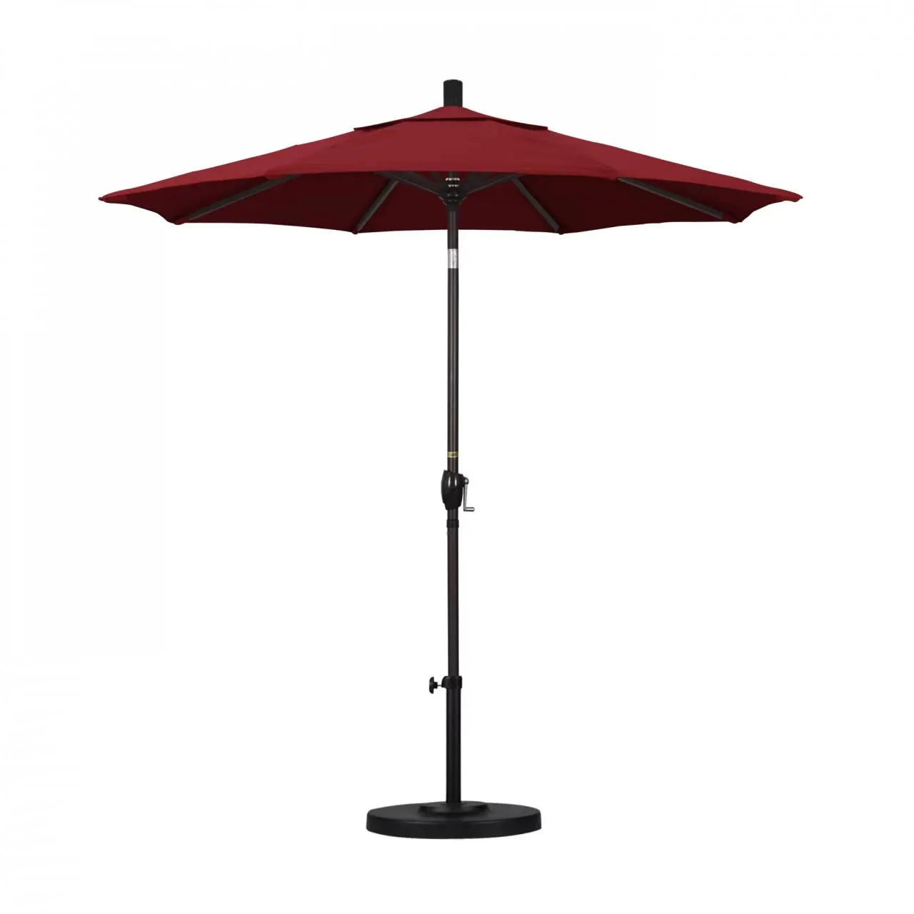 California Umbrella Pacific Trail Series 7.5 ft Patio Umbrella - Residential Grade with Push Button Tilt and Crank Lift