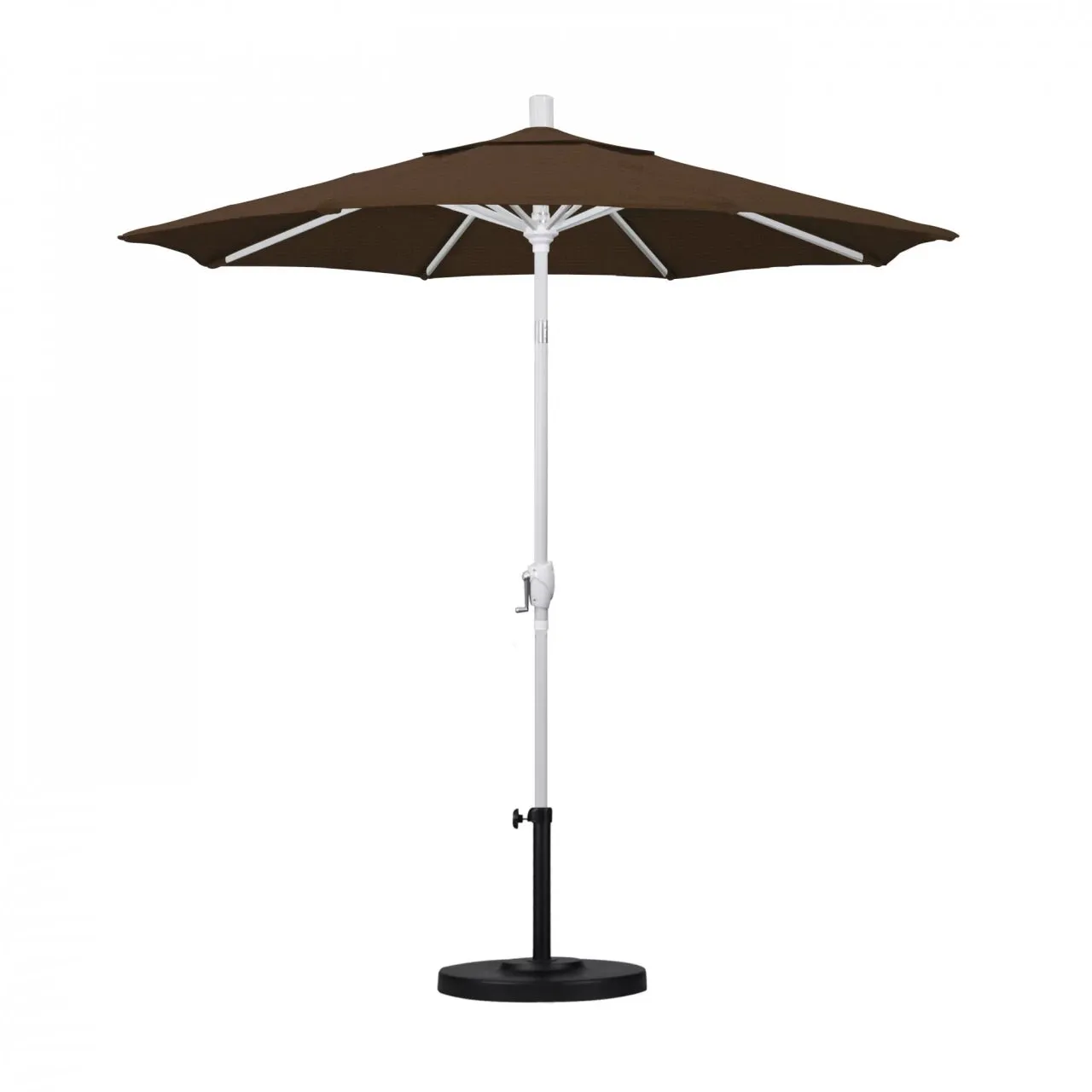 California Umbrella Pacific Trail Series 7.5 ft Patio Umbrella - Residential Grade with Push Button Tilt and Crank Lift