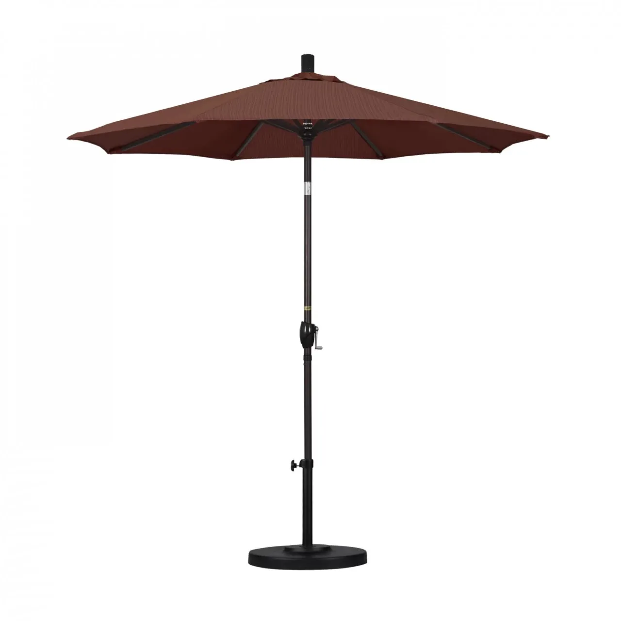 California Umbrella Pacific Trail Series 7.5 ft Patio Umbrella - Residential Grade with Push Button Tilt and Crank Lift