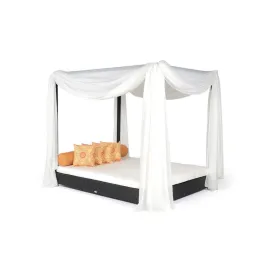 Caluco Dijon Double Bed with Canopy - Sunbrella A