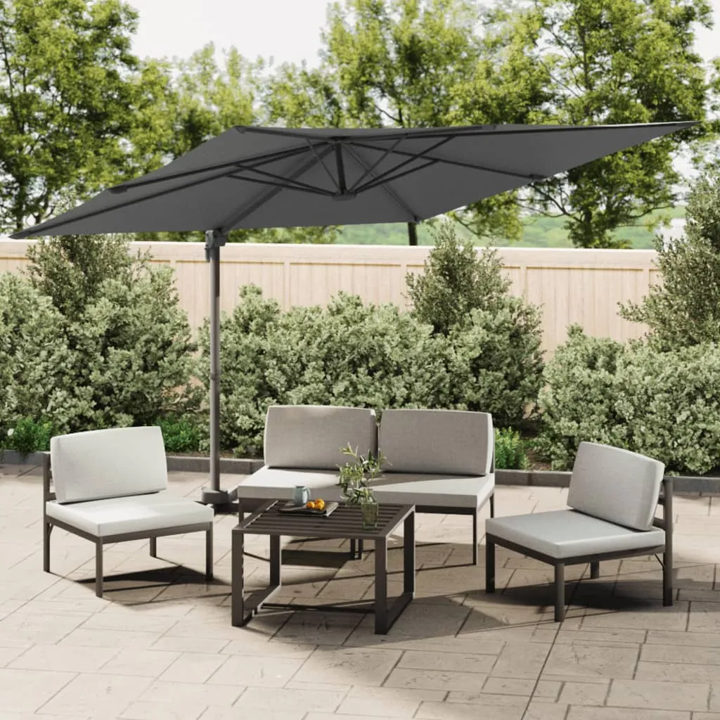 Cantilever Umbrella with Aluminium Pole Anthracite 300x300 cm