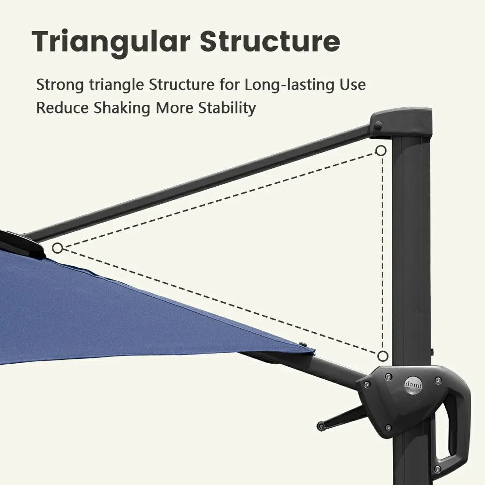 Cantilever Umbrella with Lights - Single Top