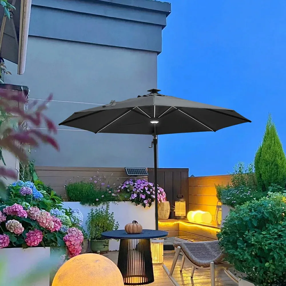 Cantilever Umbrella with Lights - Single Top