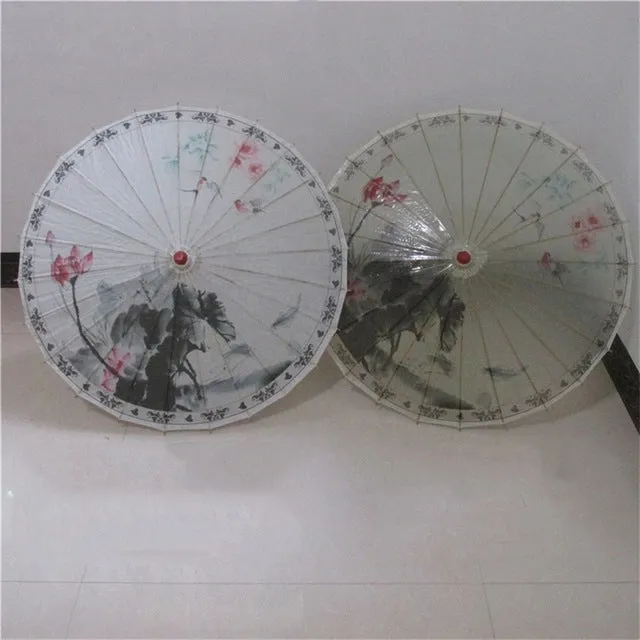 CHUANGGE Handmade Oiled Paper Umbrella Bamboo Wooden Rain Umbrella Women Classical Japanese Chinese Style Guarda Chuva