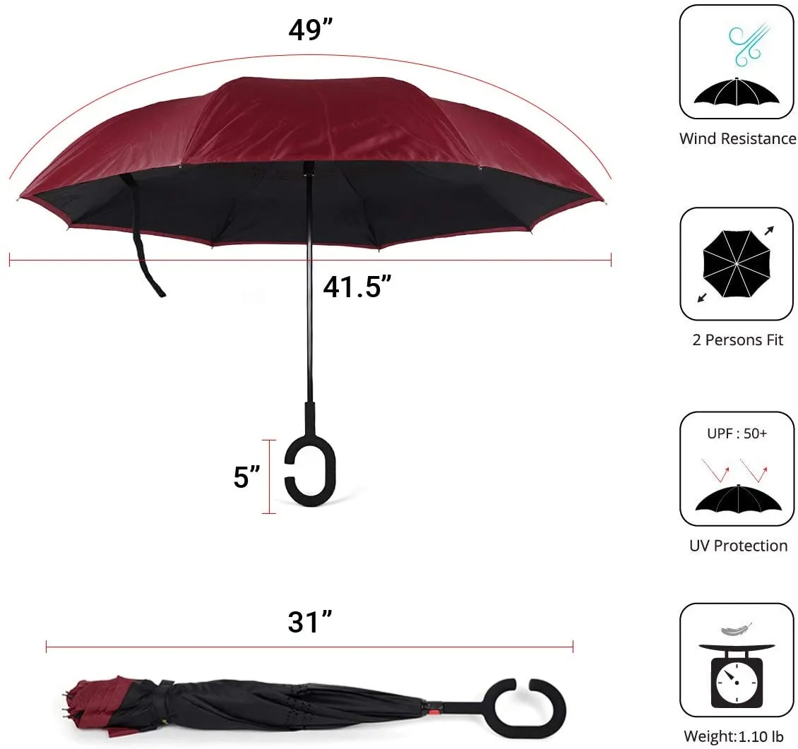 Collegiate Collection Parquet Inverted Umbrella