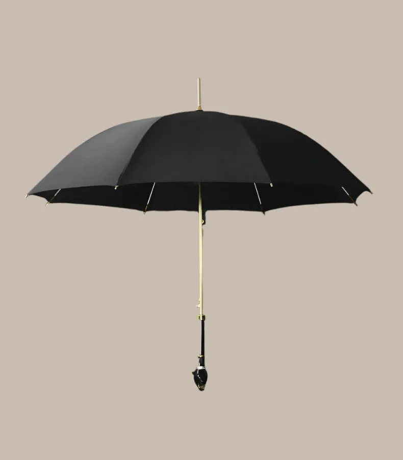 Creative Leopard Head Luxury Umbrella