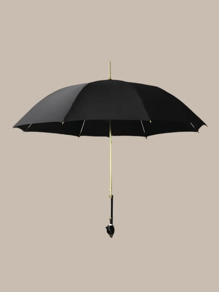 Creative Leopard Head Luxury Umbrella