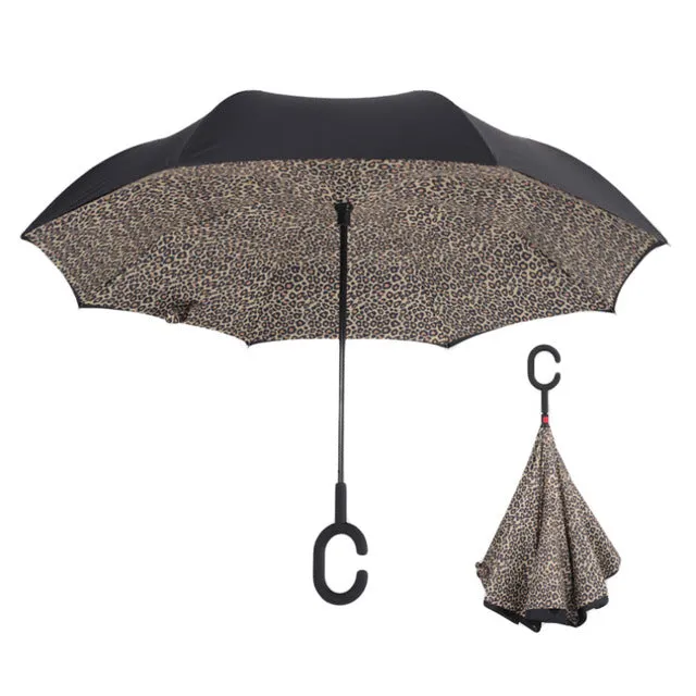 Double Layer Inverted Umbrellas Reverse Folding