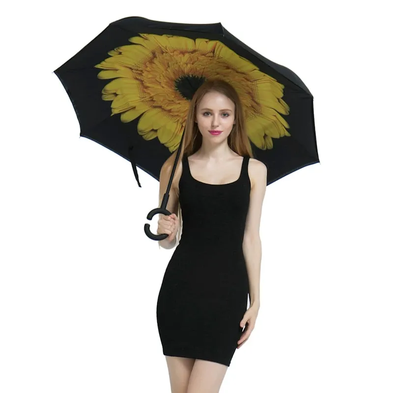 Double Layer Inverted Umbrellas Reverse Folding