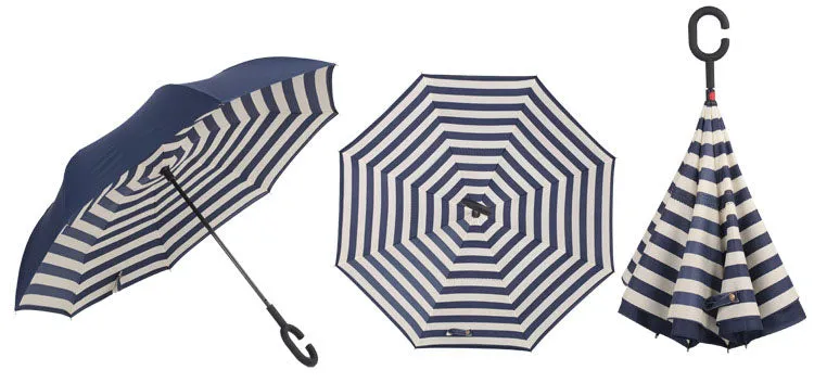 Double Layer Inverted Umbrellas Reverse Folding