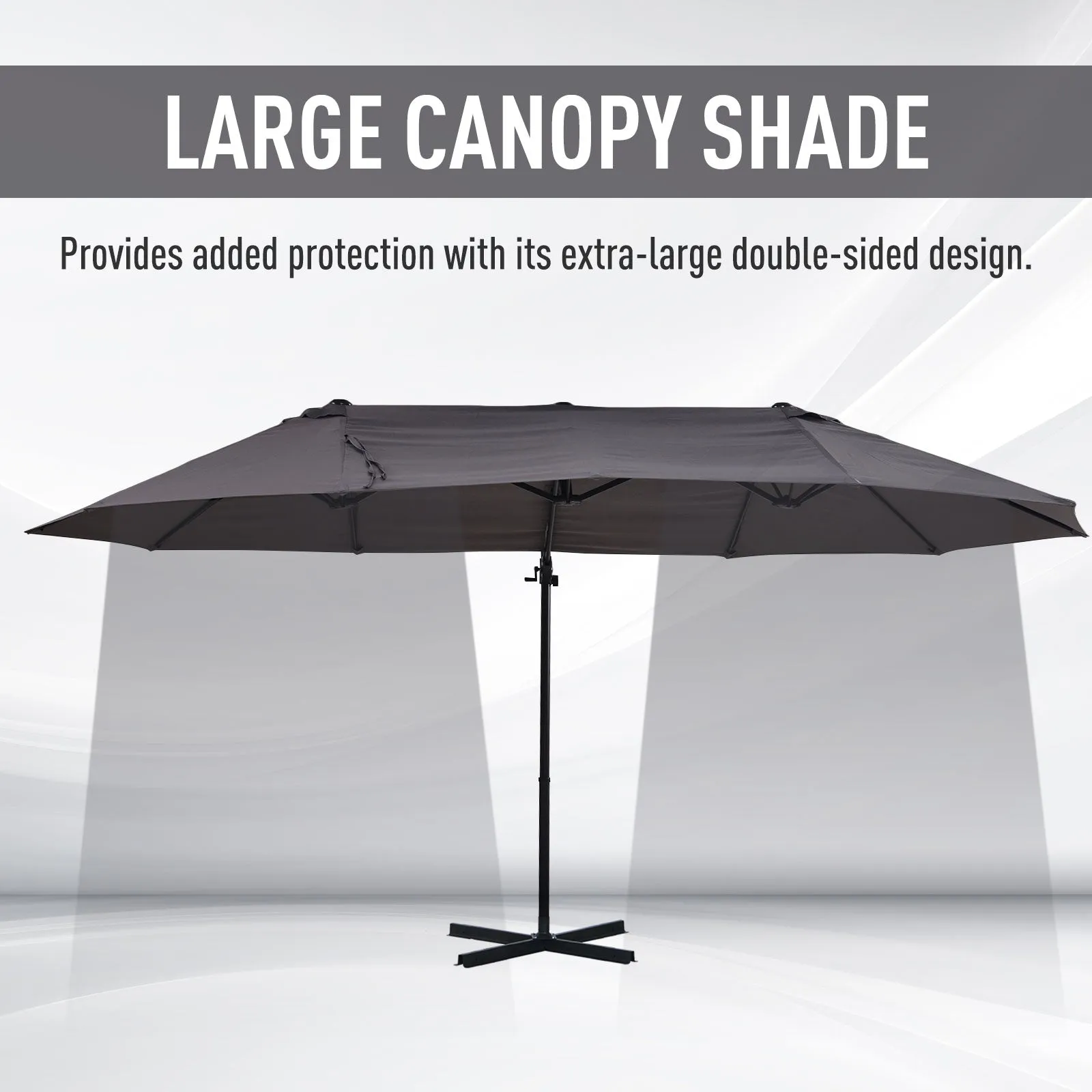 Double-Sided Cantilever Umbrella