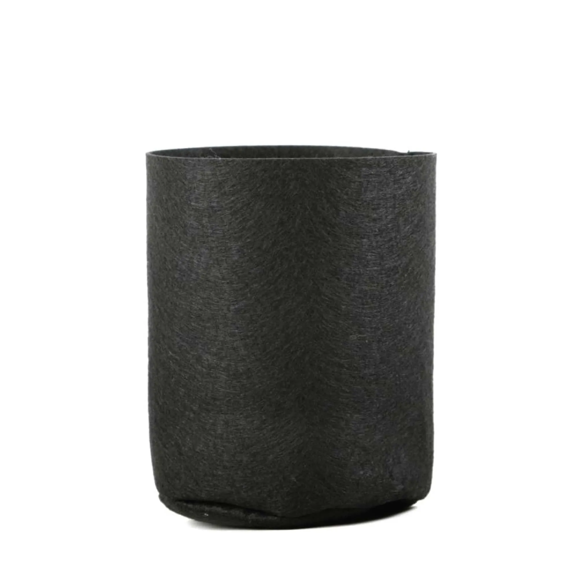 Durable Fabric Flower Pots 1 Gallon, 6 Pack, Black Felt