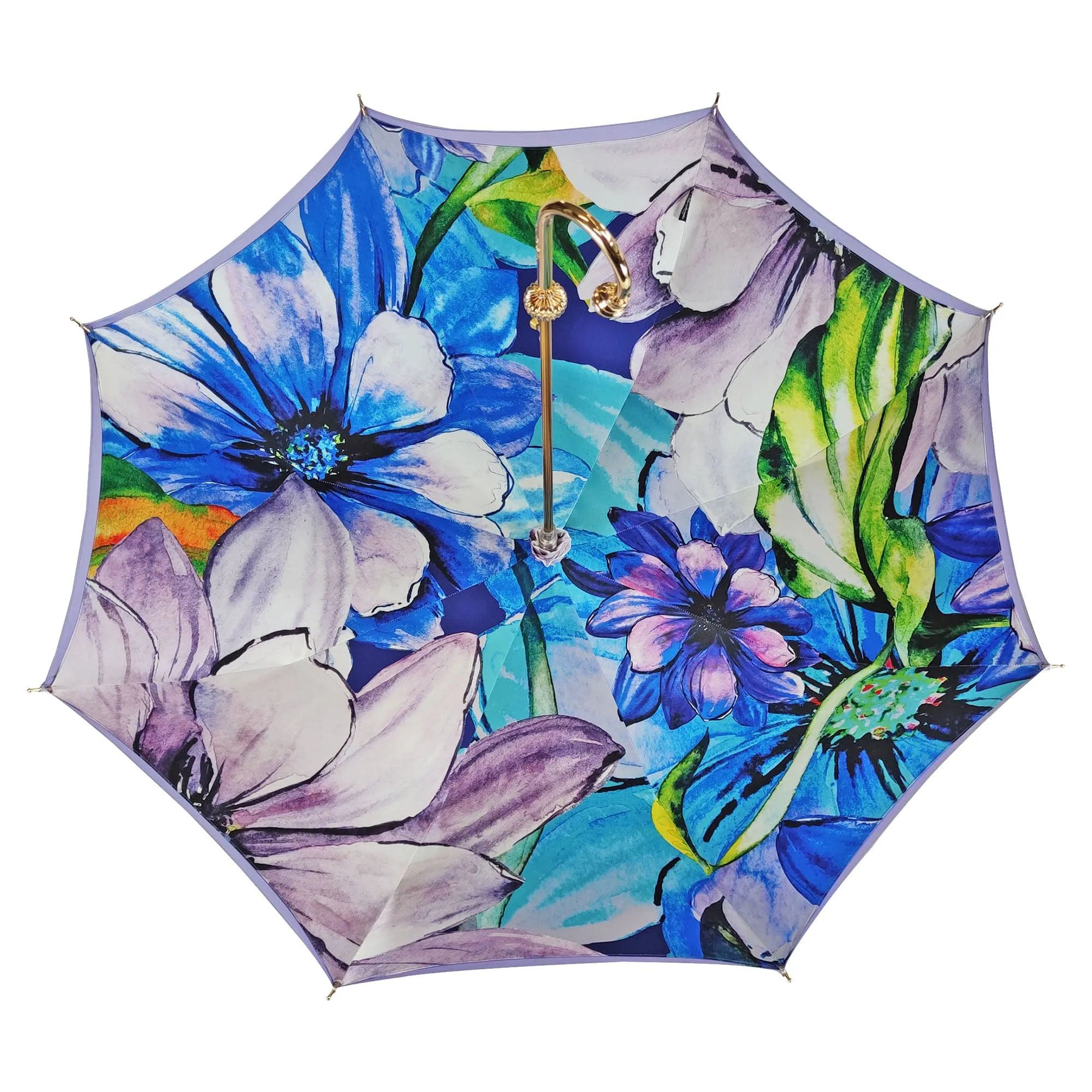 Flowered umbrella in shades of lilac