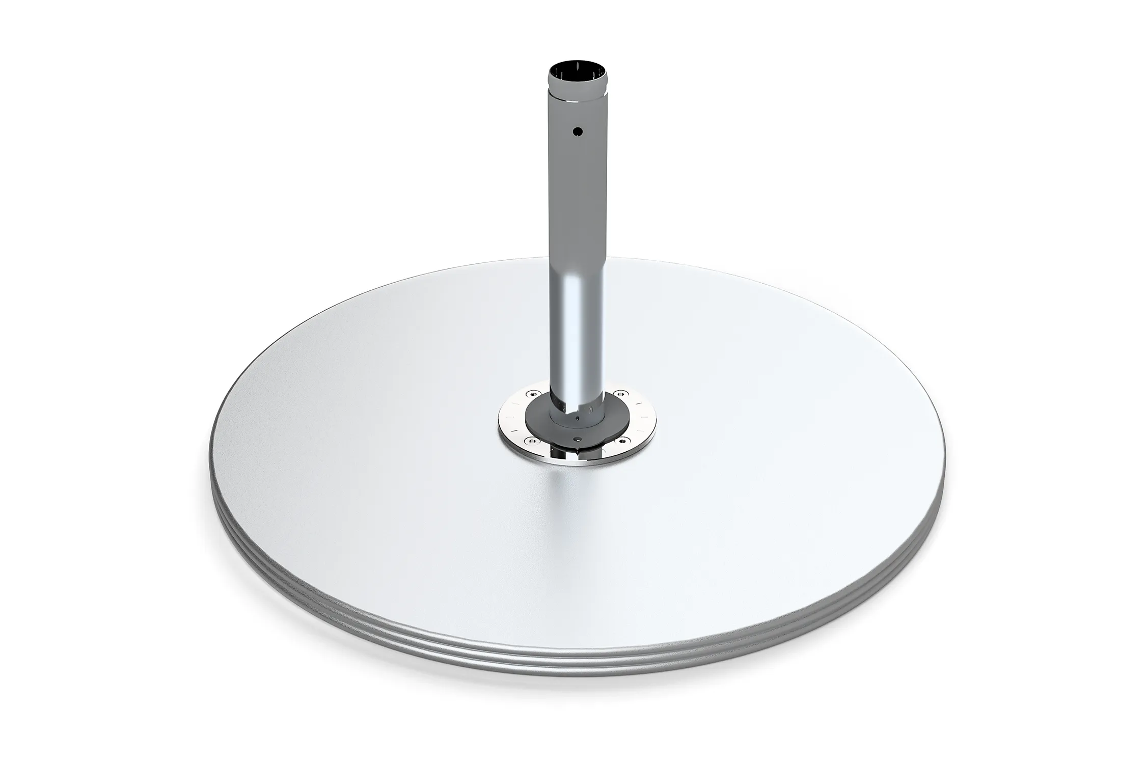 Frankford 40Gx3 Round Max Galvanized Steel Stack Mounting Base for Eclipse Cantilever Umbrella