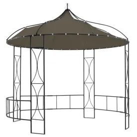 Gazebo 300x290 cm Taupe Round