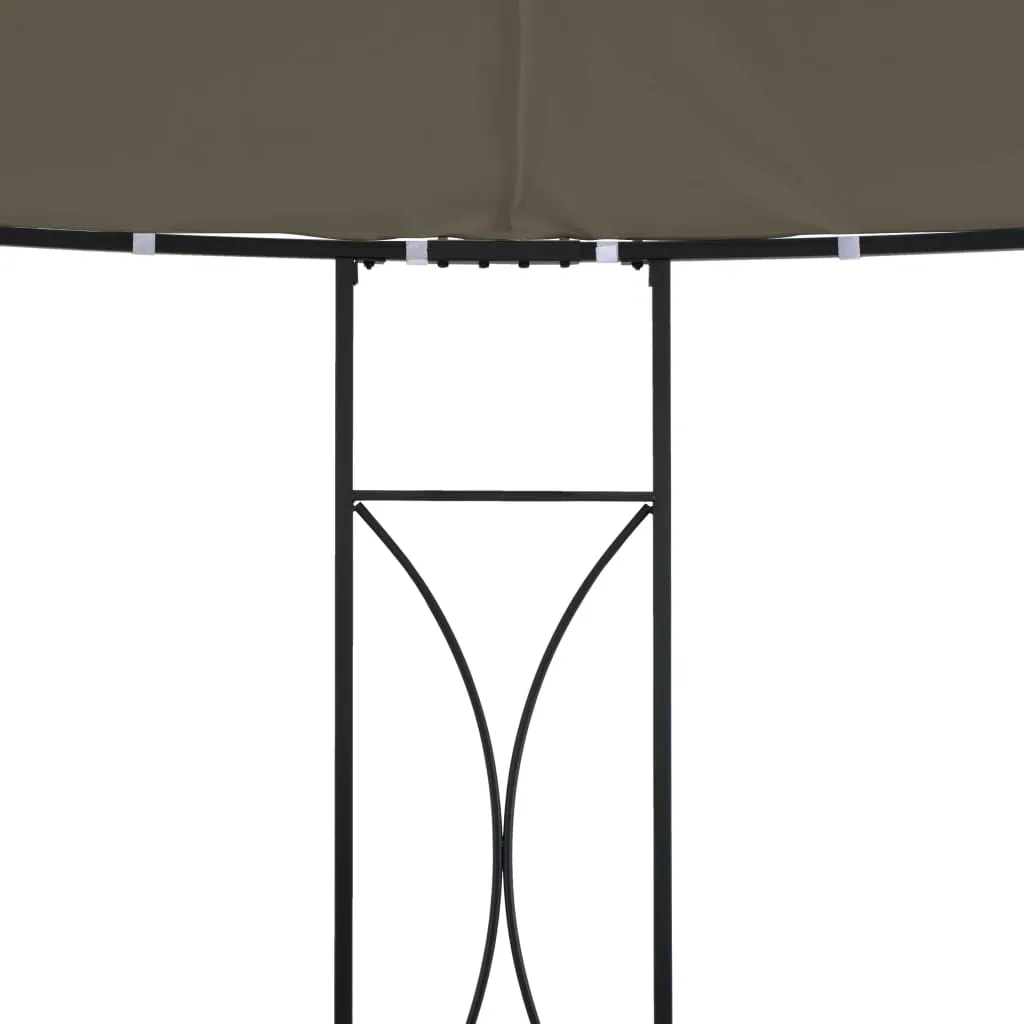 Gazebo 300x290 cm Taupe Round