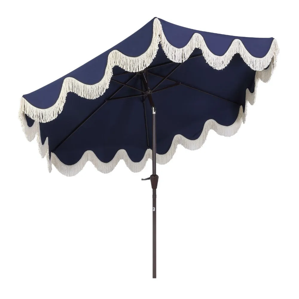 Globex 9 ft. Classic Cottage Tassel Market Patio Umbrella