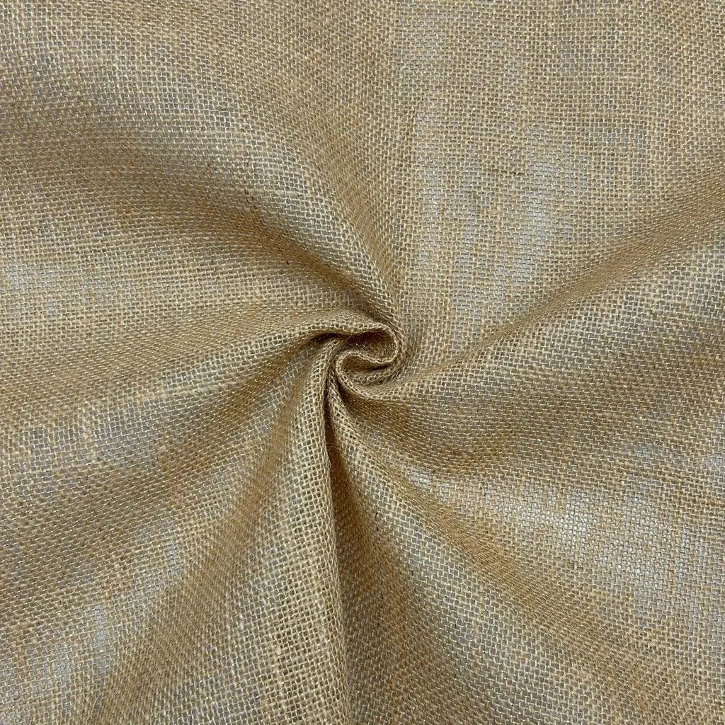 Gold Lurex Hessian Fabric