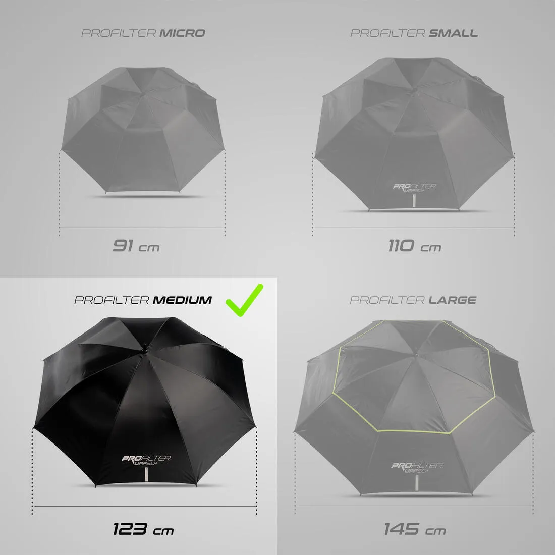 Golf umbrella medium - INESIS ProFilter