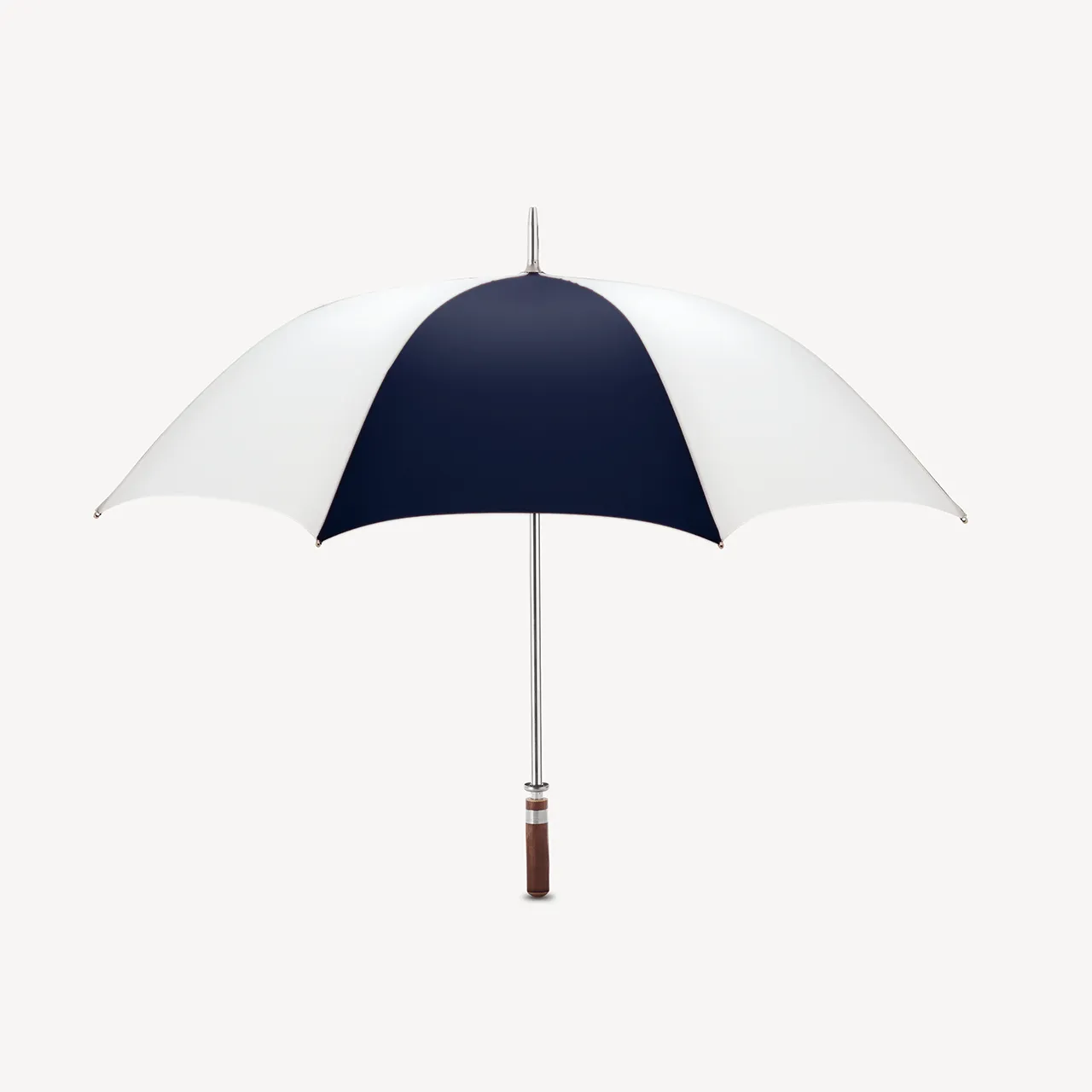 Golf Umbrella Straight Handle - Dark Navy & White