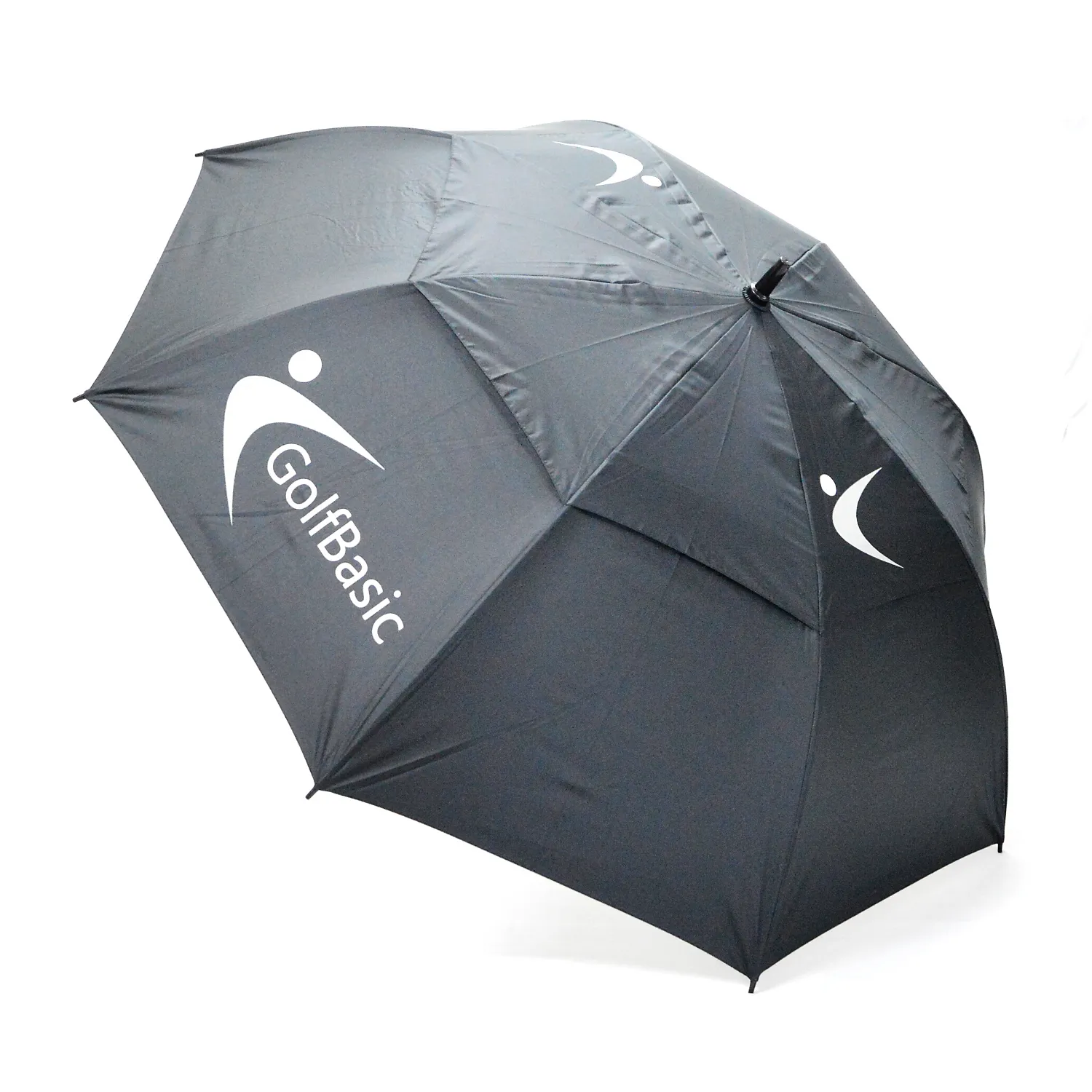 GolfBasic 60'' EP Coated Double Canopy Golf Umbrella (Black)