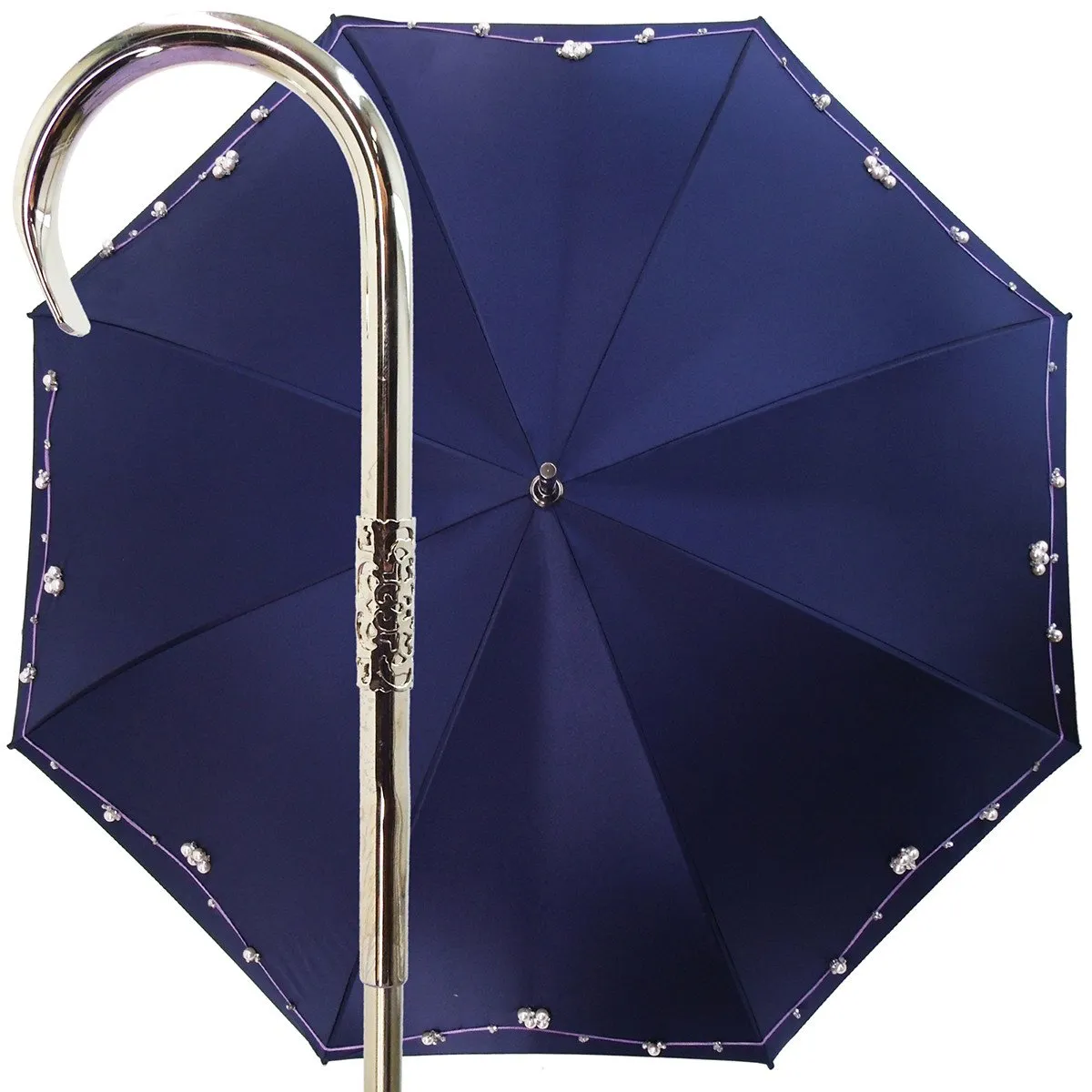 Handmade Luxury Jewel Pearl Women's Fashion Umbrella