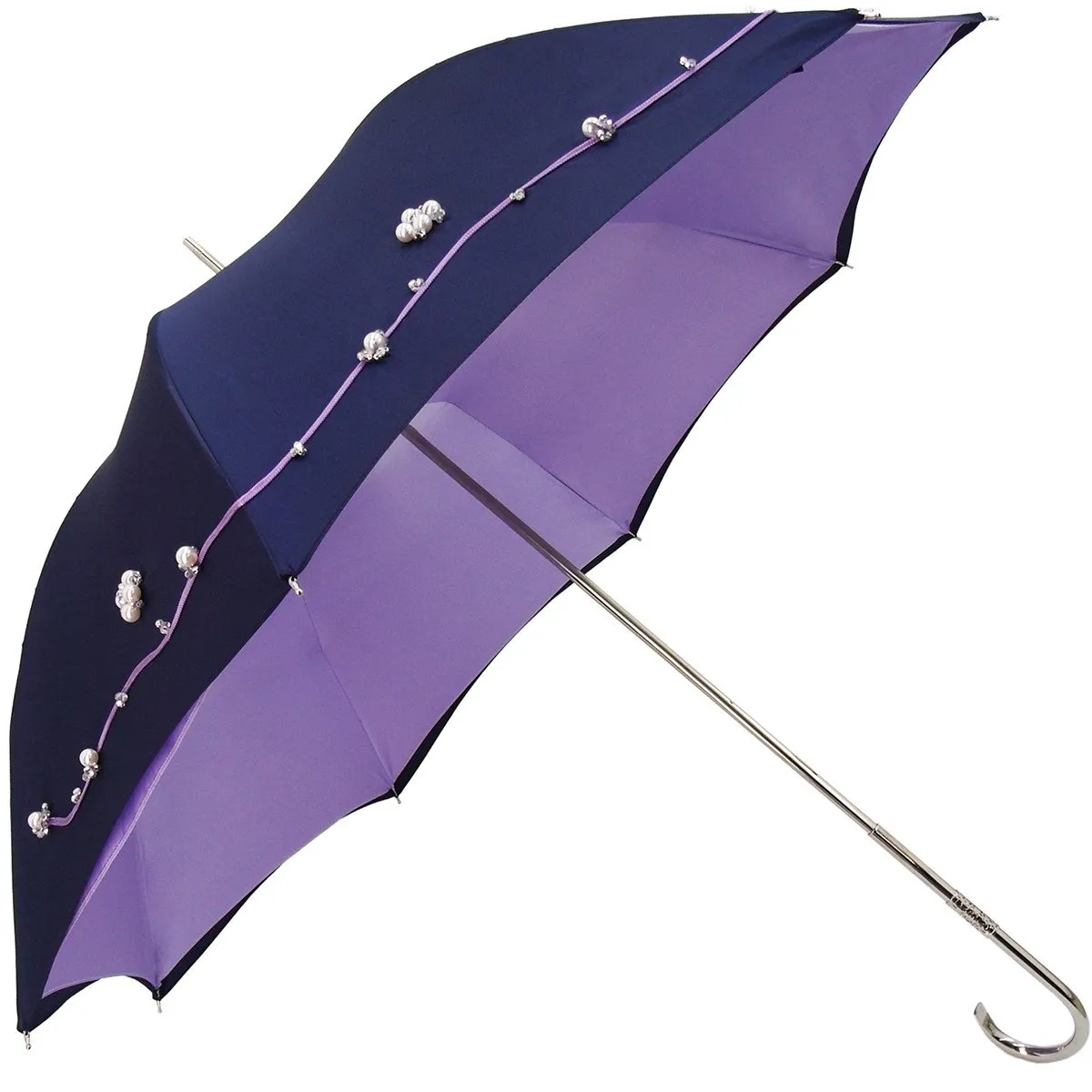 Handmade Luxury Jewel Pearl Women's Fashion Umbrella