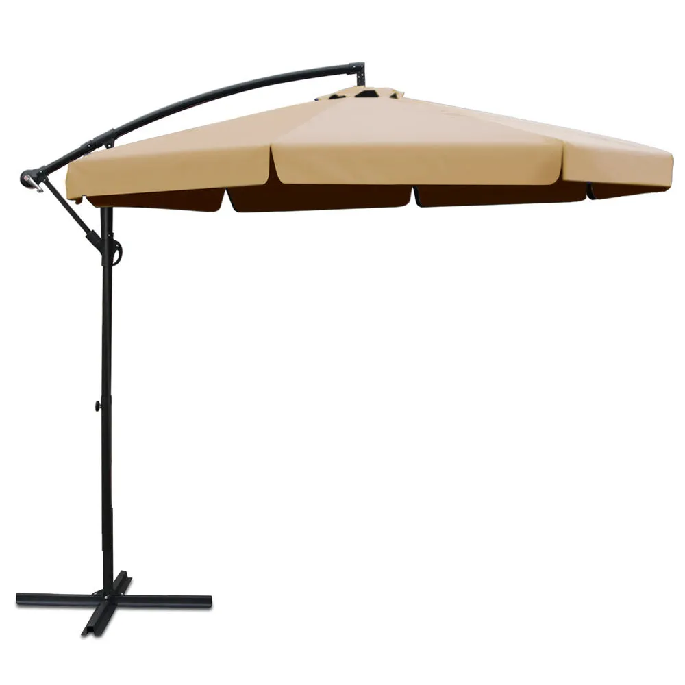 Instahut 3M Outdoor Umbrella - Beige