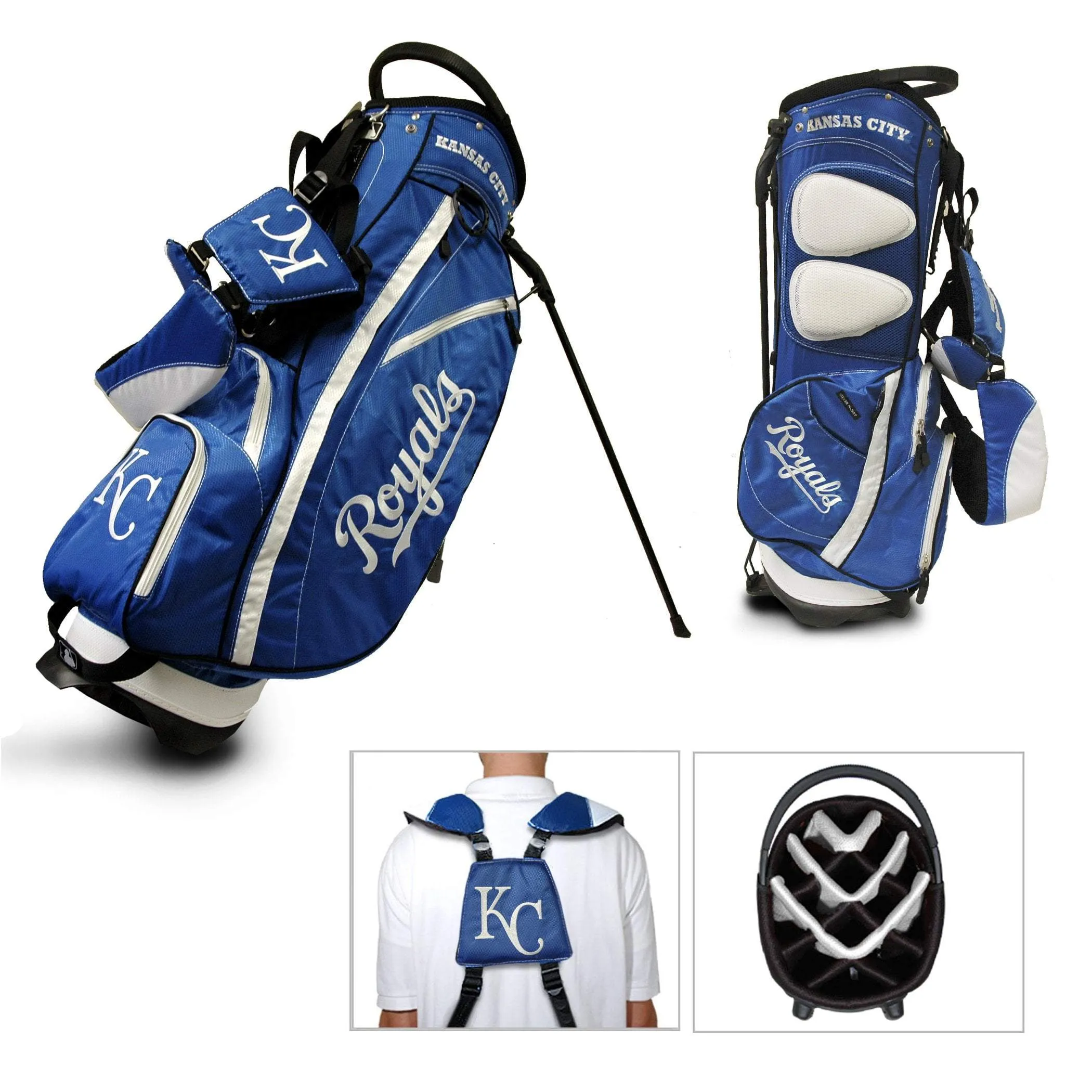 Kansas City Royals Team Golf Fairway Lightweight 14-Way Top Golf Club Stand Bag